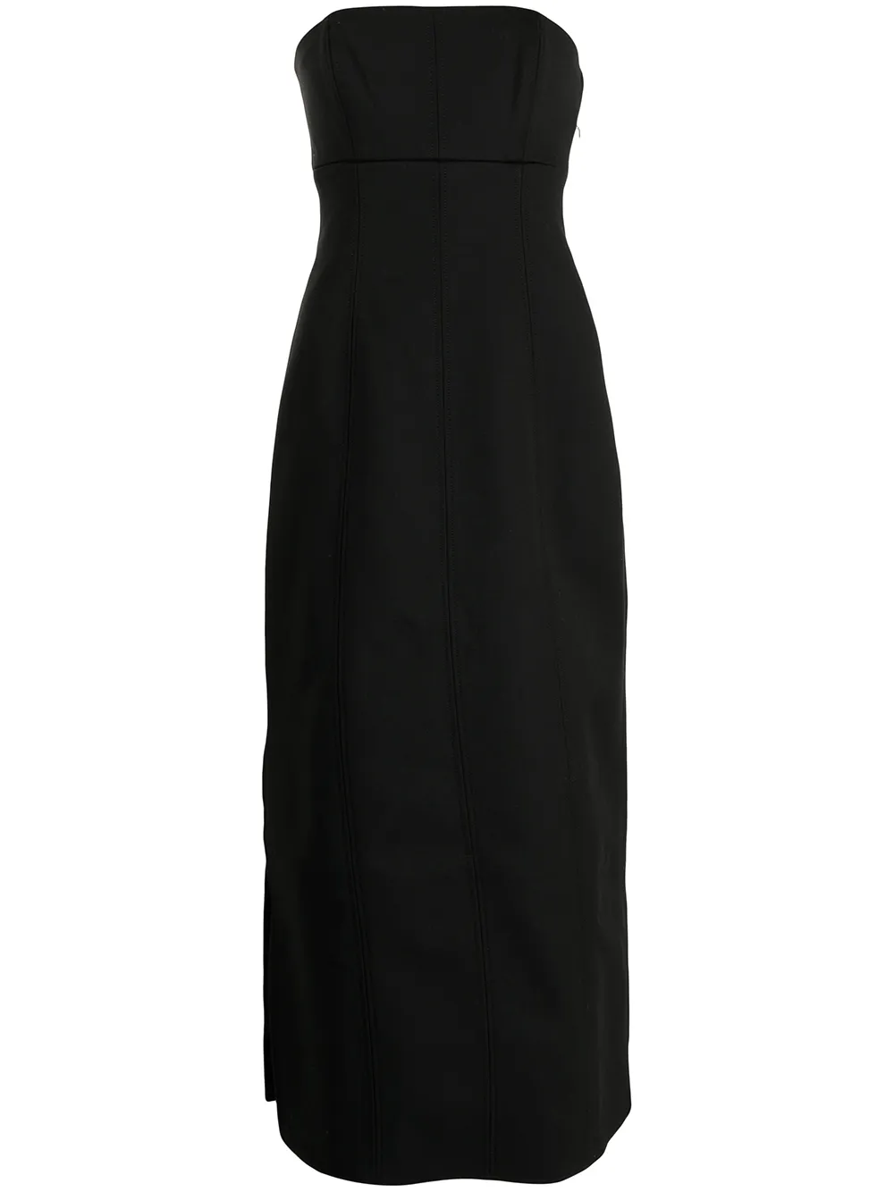 Shop SIR. Andre strapless midi dress with Express Delivery - FARFETCH