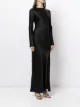 SIR. slit-detail long-sleeve dress