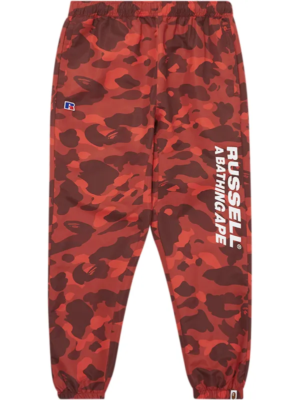 A BATHING APE® x Russell Athletic Color Camo Track Pants - Farfetch