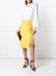 Image 2 of Giambattista Valli tweed side slit midi skirt