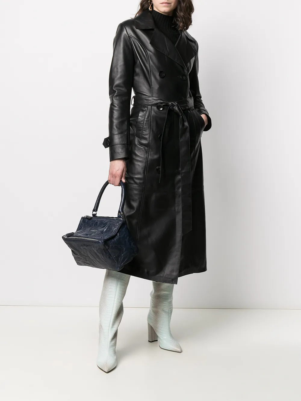 фото Manokhi двубортное пальто миди