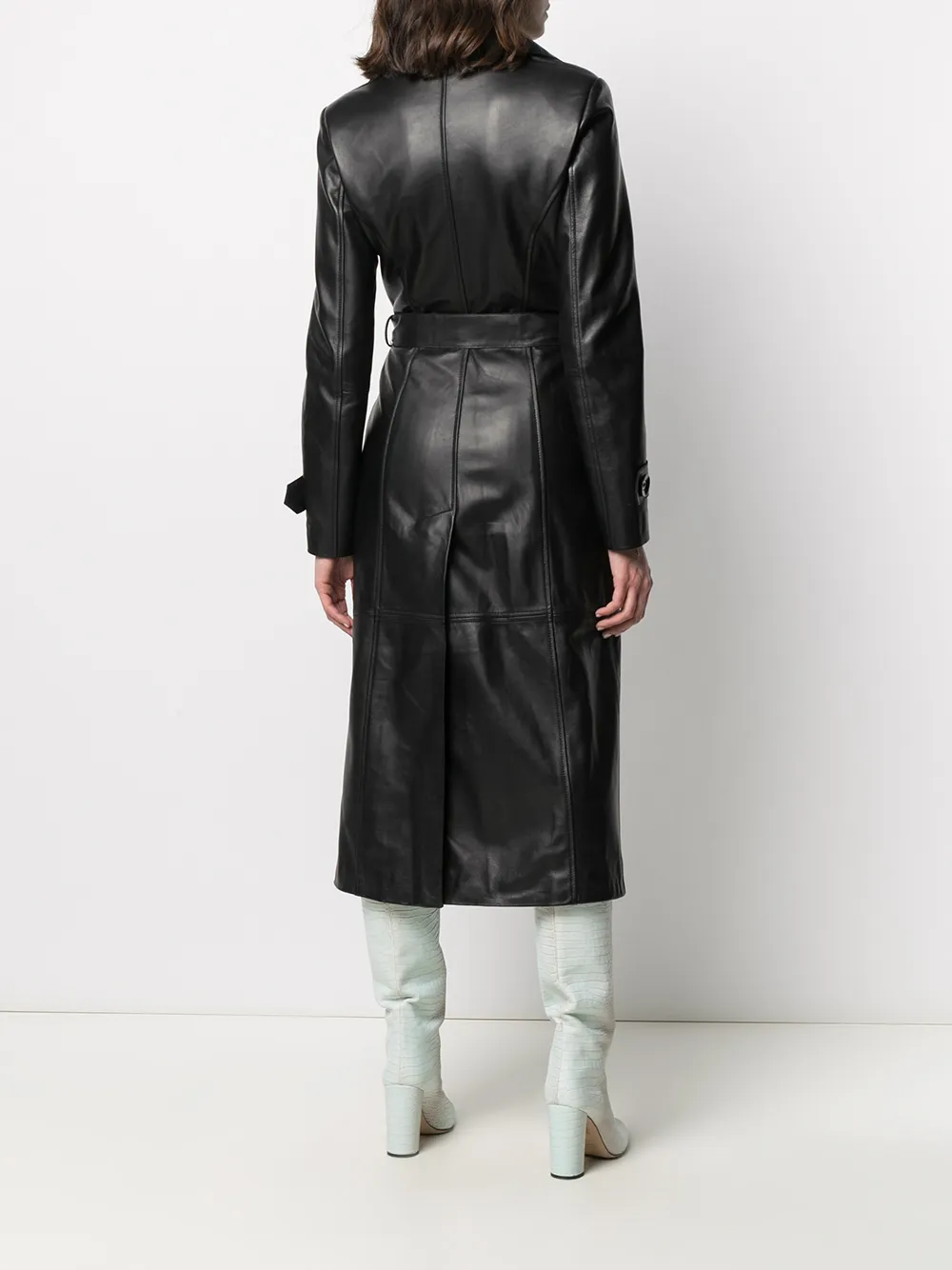 фото Manokhi двубортное пальто миди