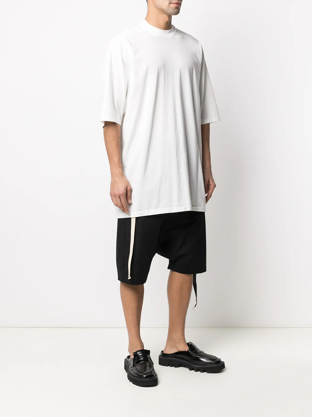 фото Rick owens drkshdw длинная футболка с полосками