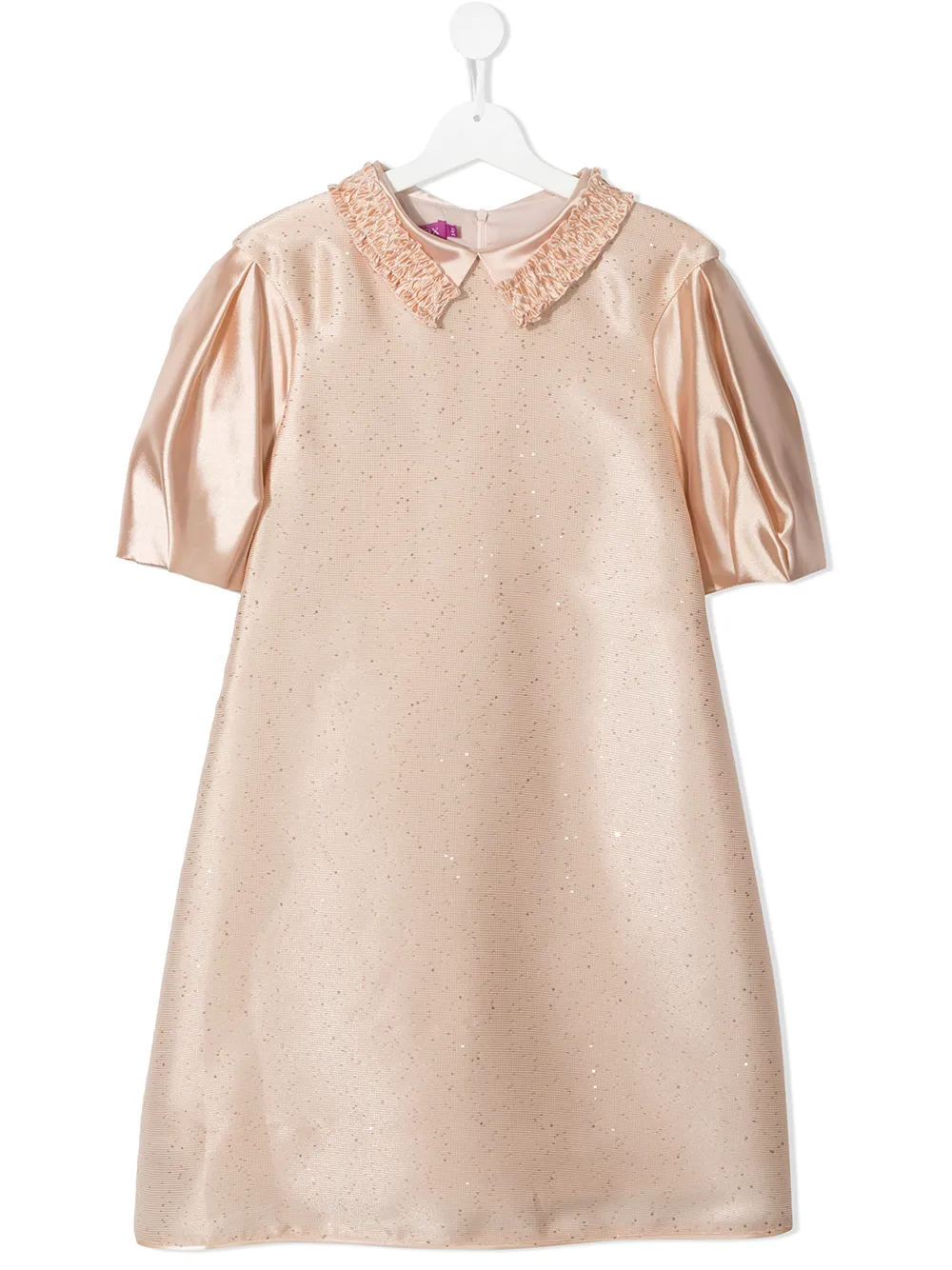 фото Valmax kids платье с короткими рукавами и блестками