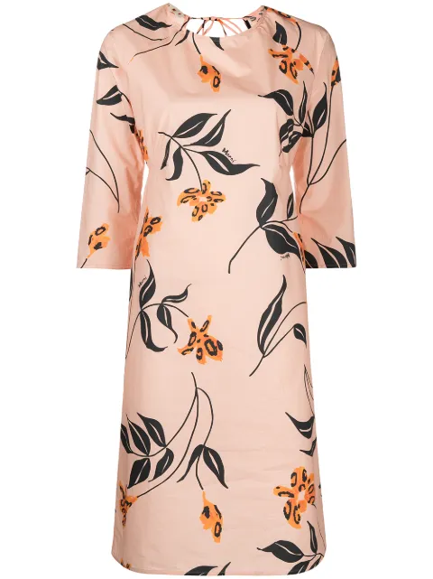 Marni floral-print shift dress
