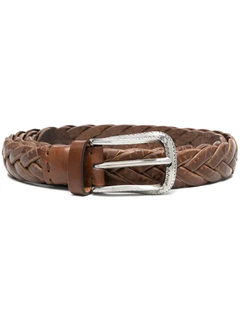 Brunello Cucinelli woven leather belt