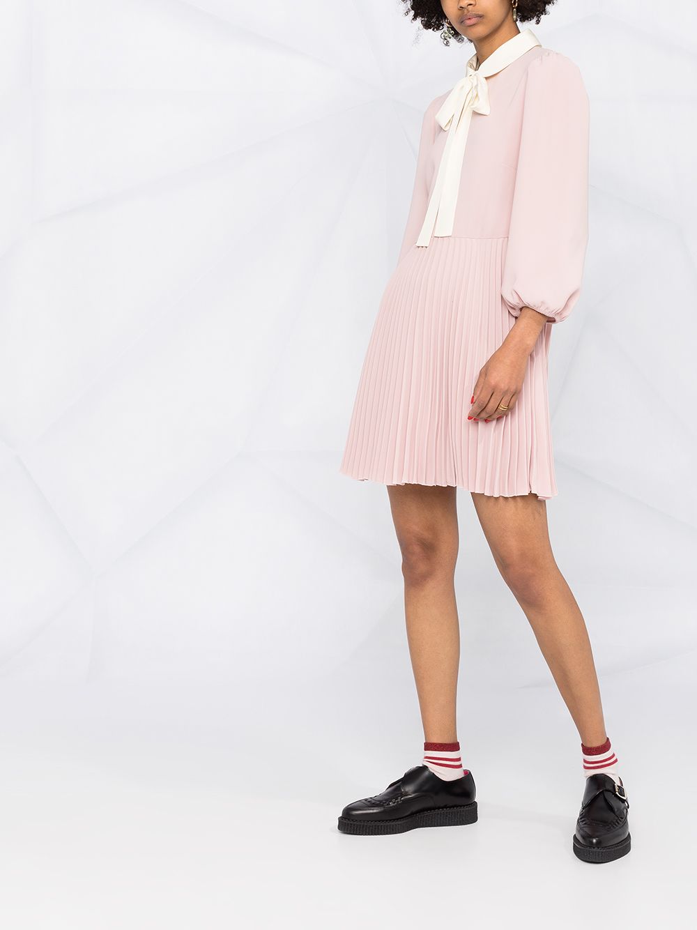 фото Red valentino pleated mini dress