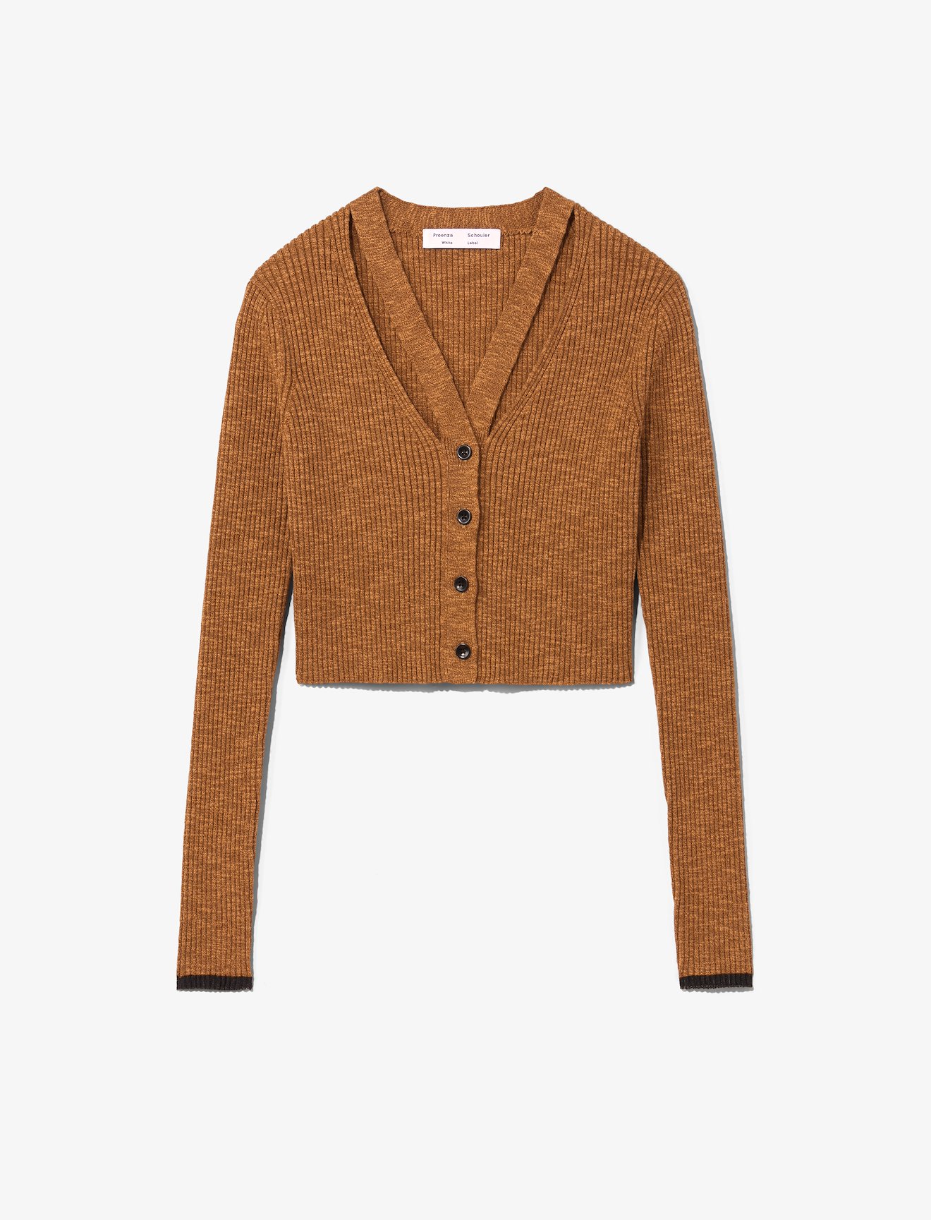 Fine Gauge Rib Knit Crop Cardigan #5