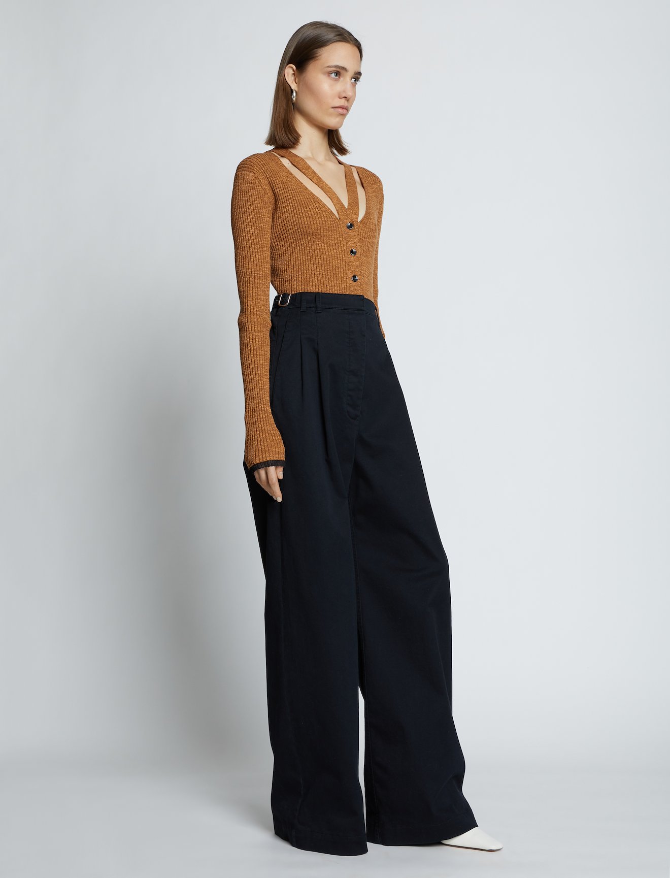 Fine Gauge Rib Knit Crop Cardigan #2