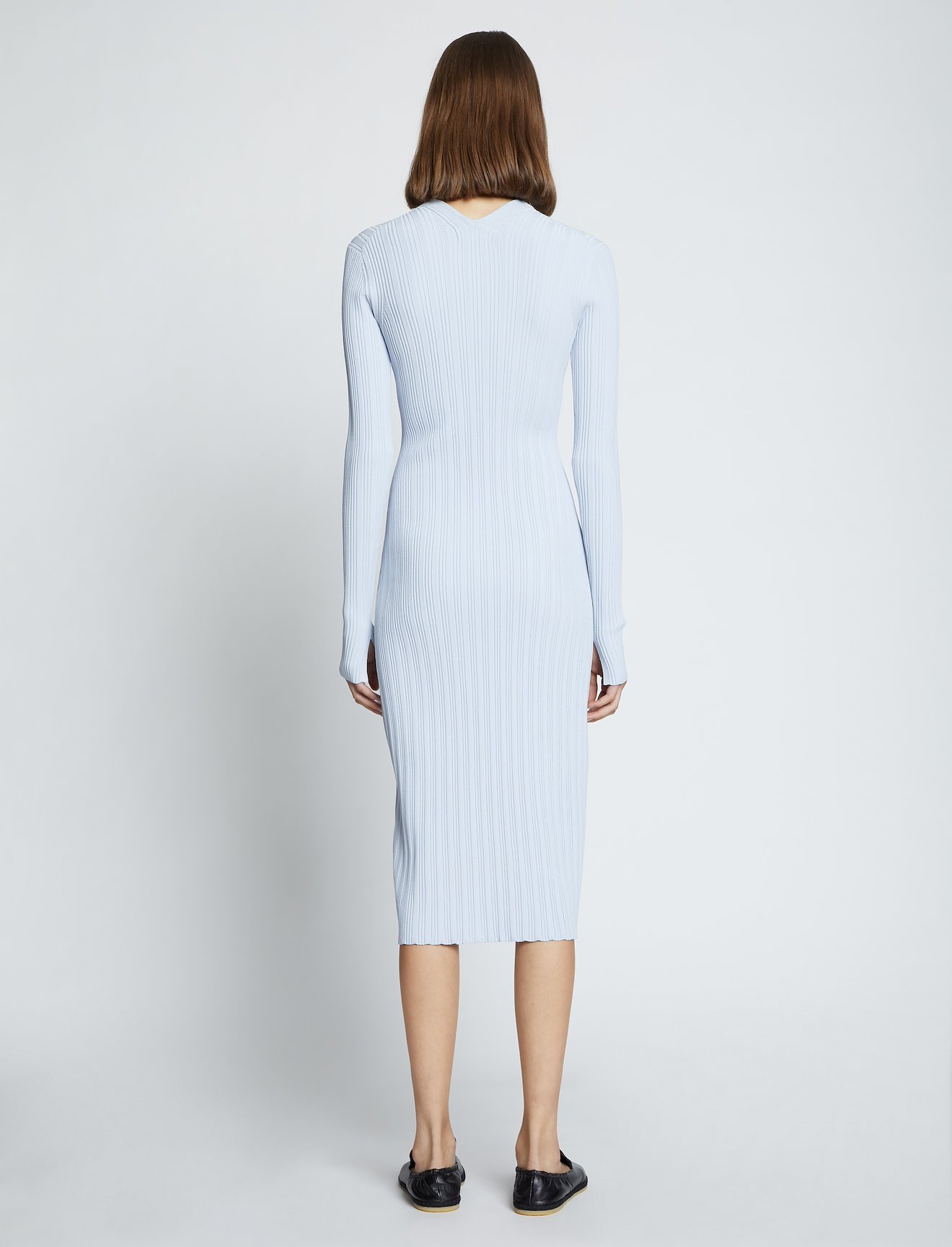 Rib Knit Zip Cardigan Dress #2