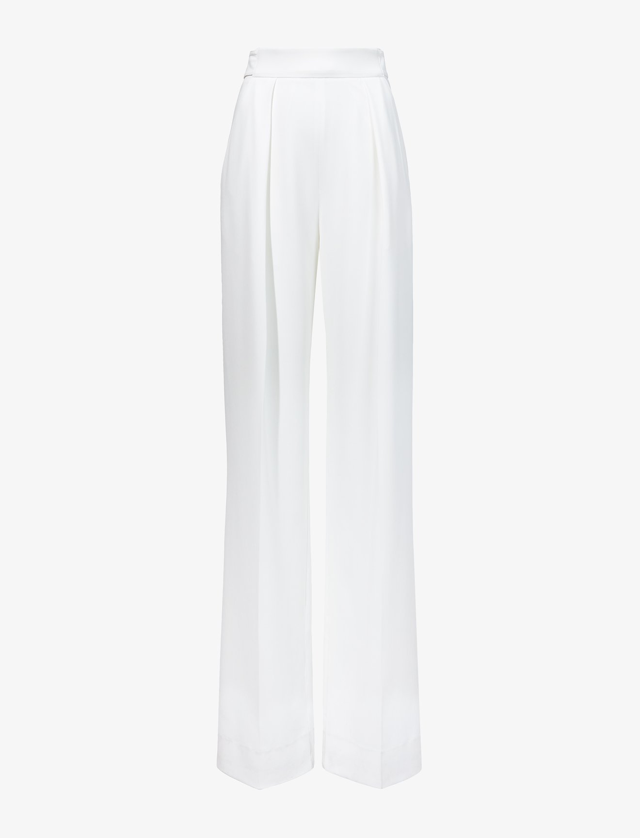 Crepe Wide Leg Pants in white | Proenza Schouler