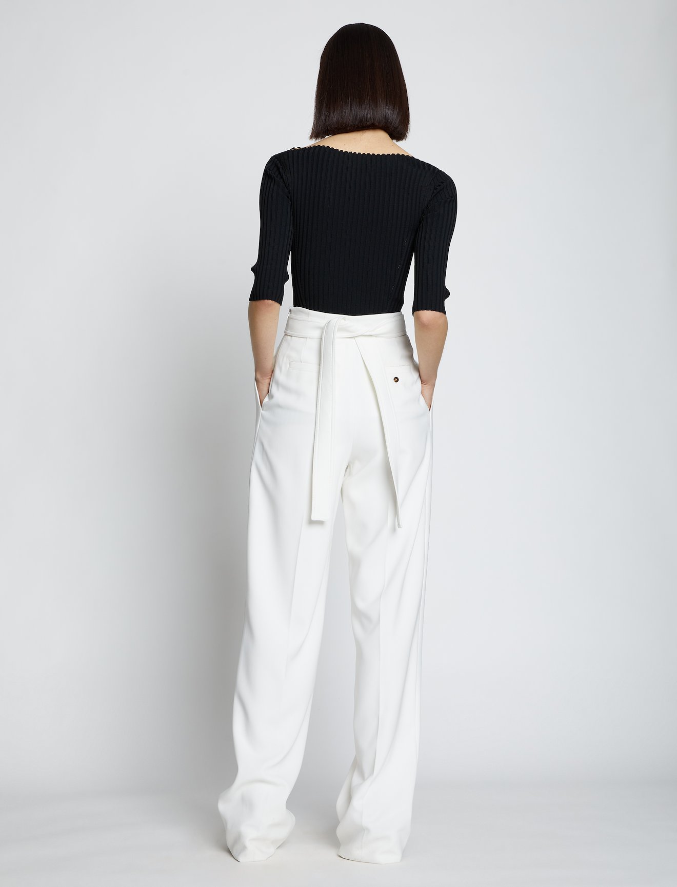Crepe Wide Leg Pants #2