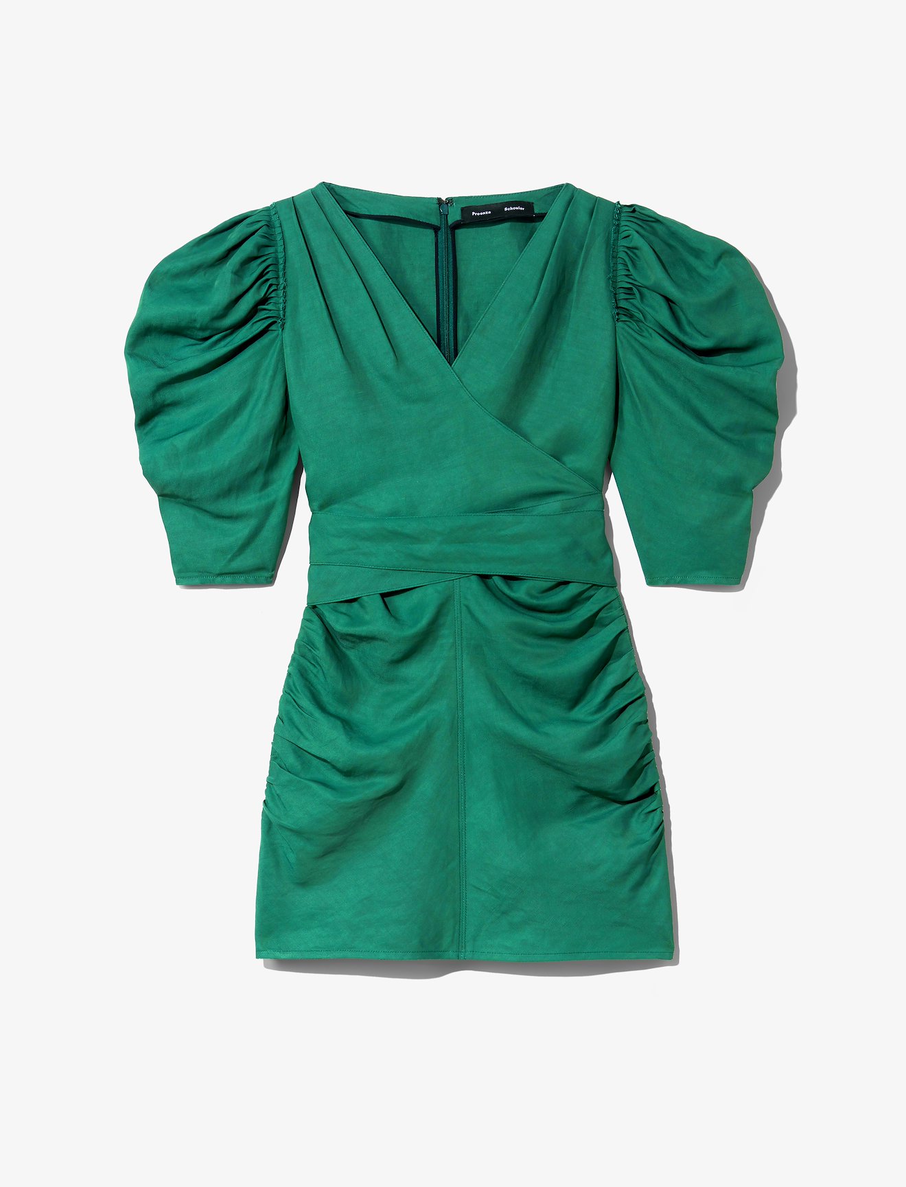 Linen Viscose Shirred Sleeve Top #4