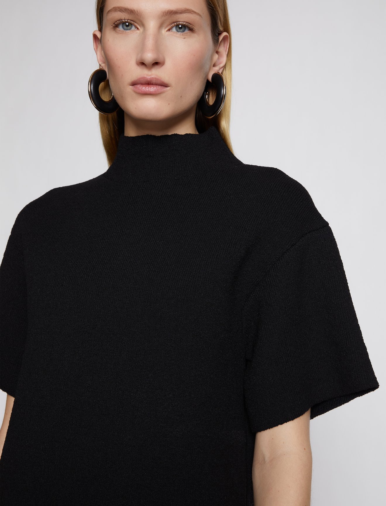 Compact Knit Mockneck Top #3