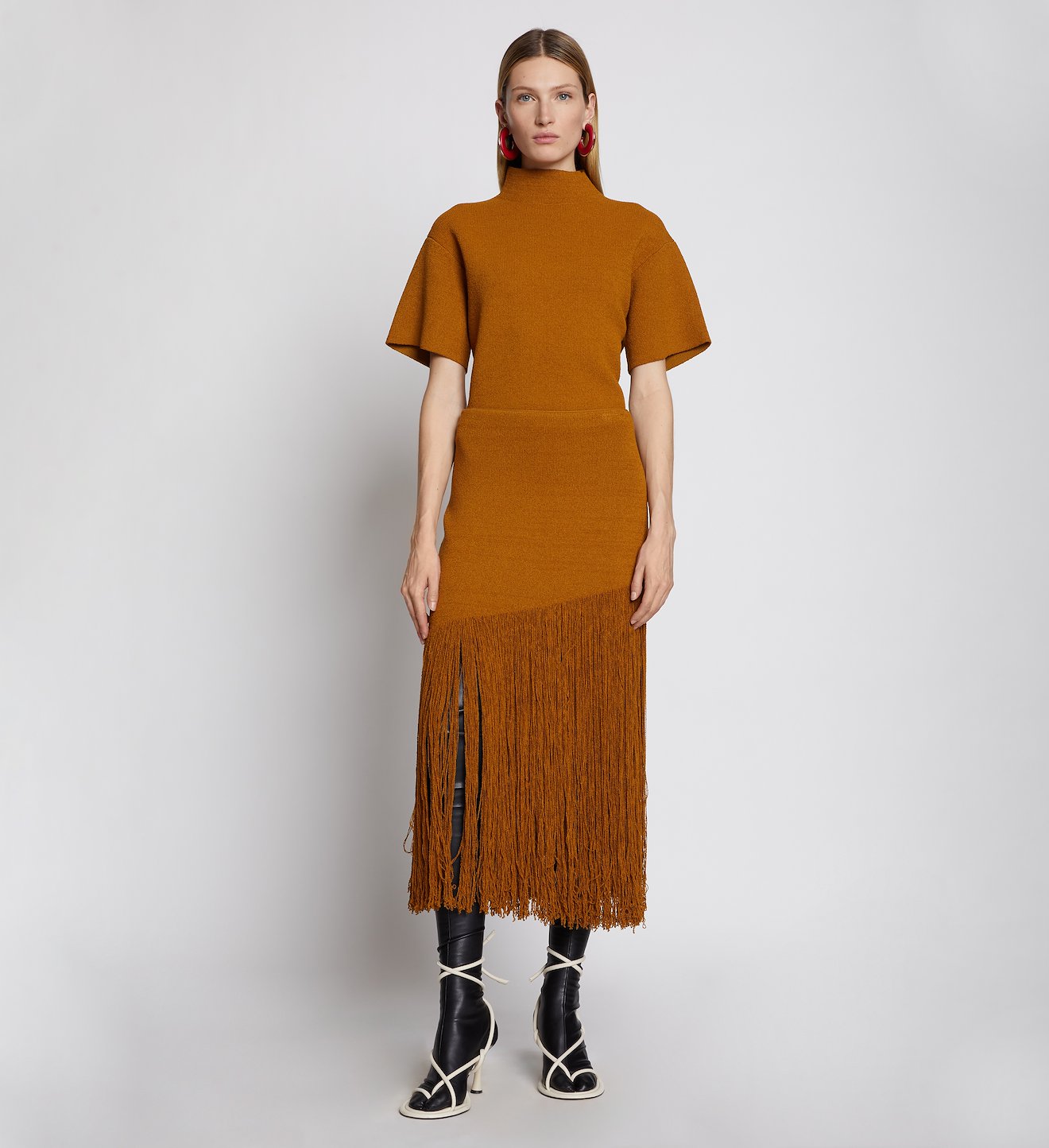Fringe Knit Skirt