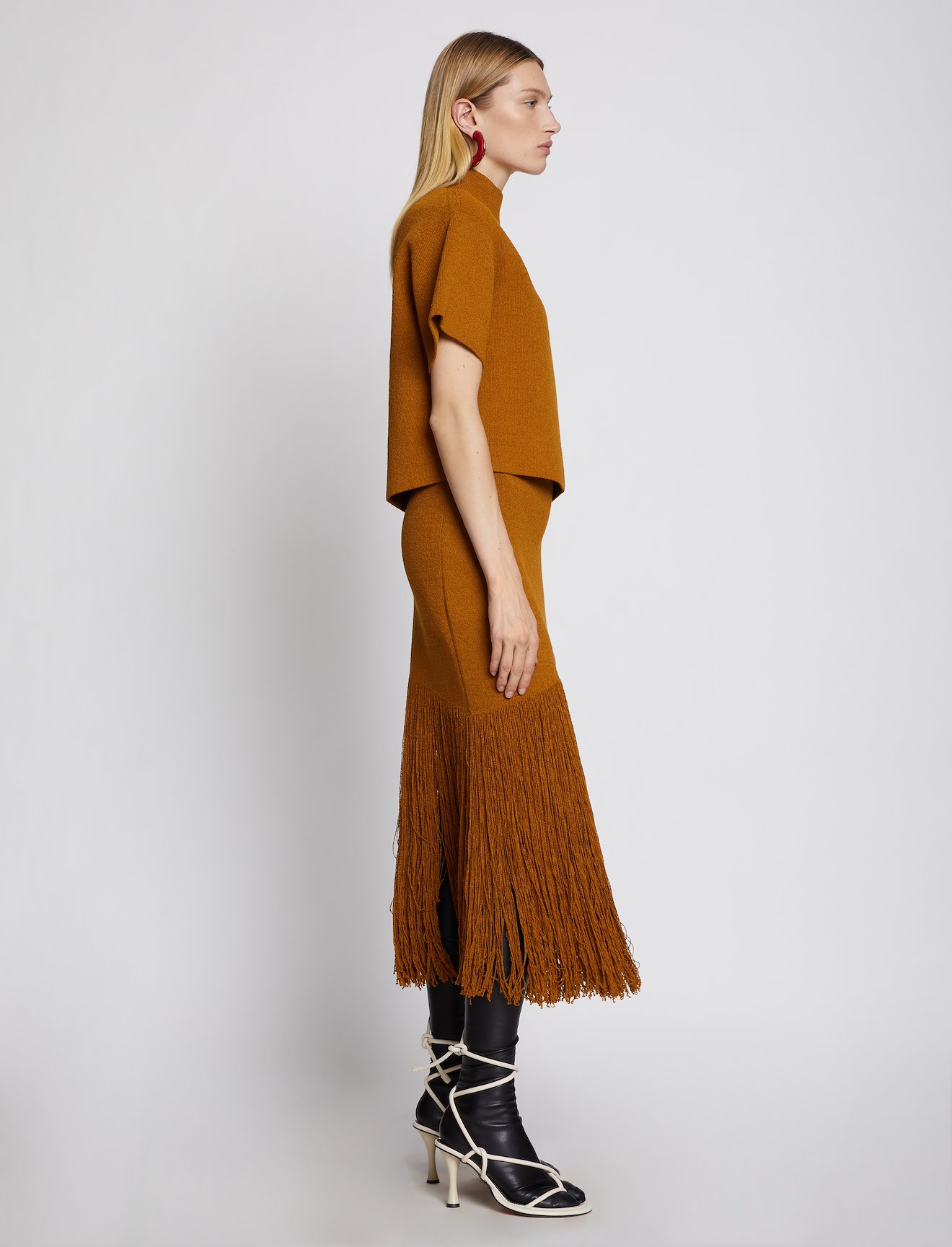 Fringe Knit Skirt #1