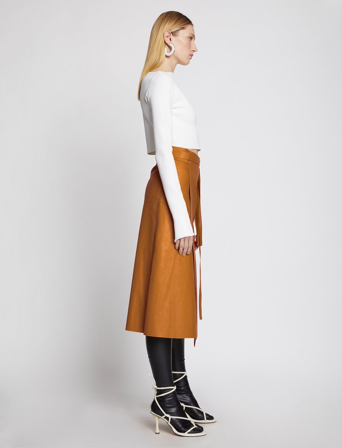 Leather Wrap Skirt #1
