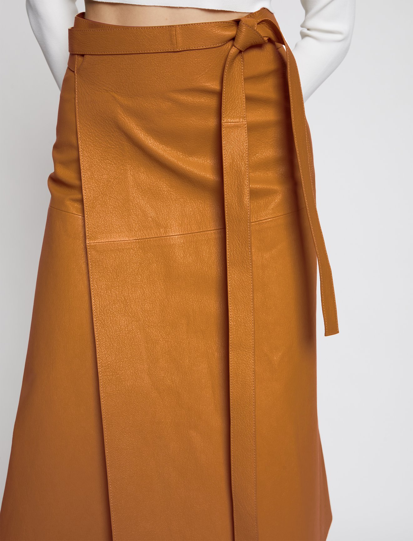 Leather Wrap Skirt #3