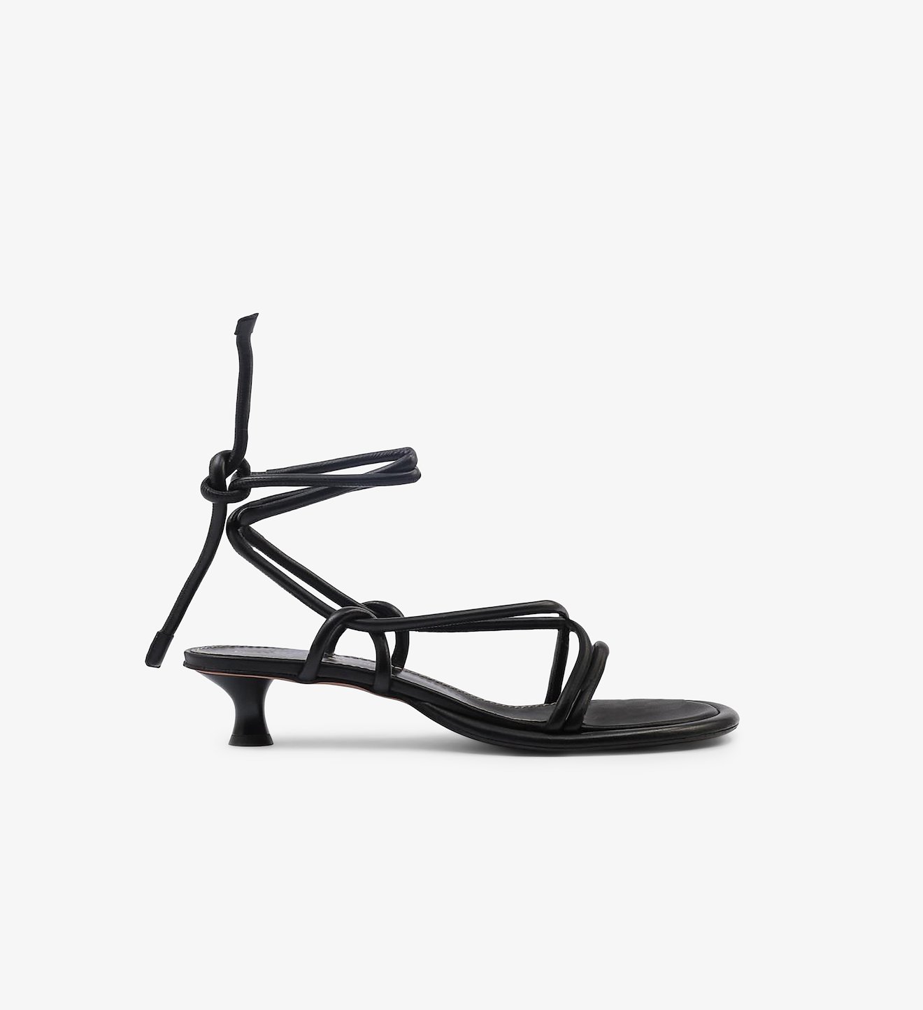 Pipe Ankle Tie Sandals - 40mm