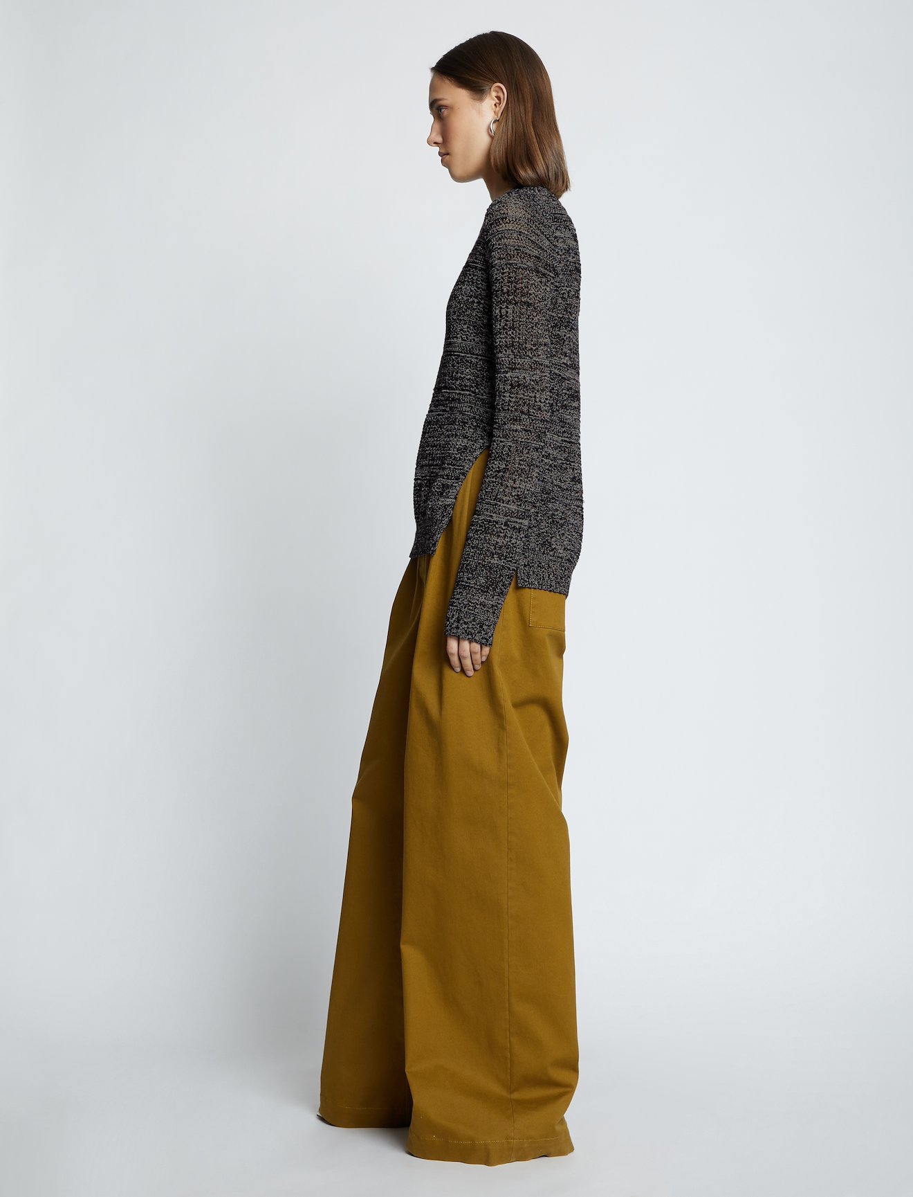 Cotton Silk Pique Knit Top #2