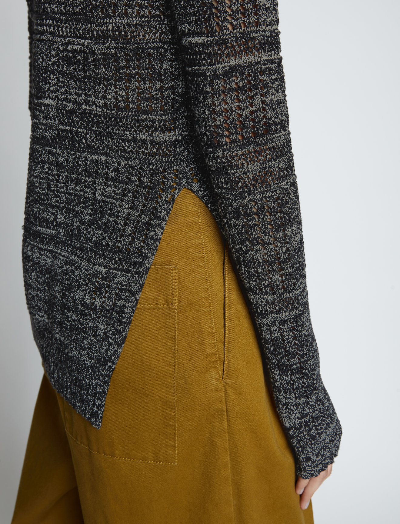 Cotton Silk Pique Knit Top #4