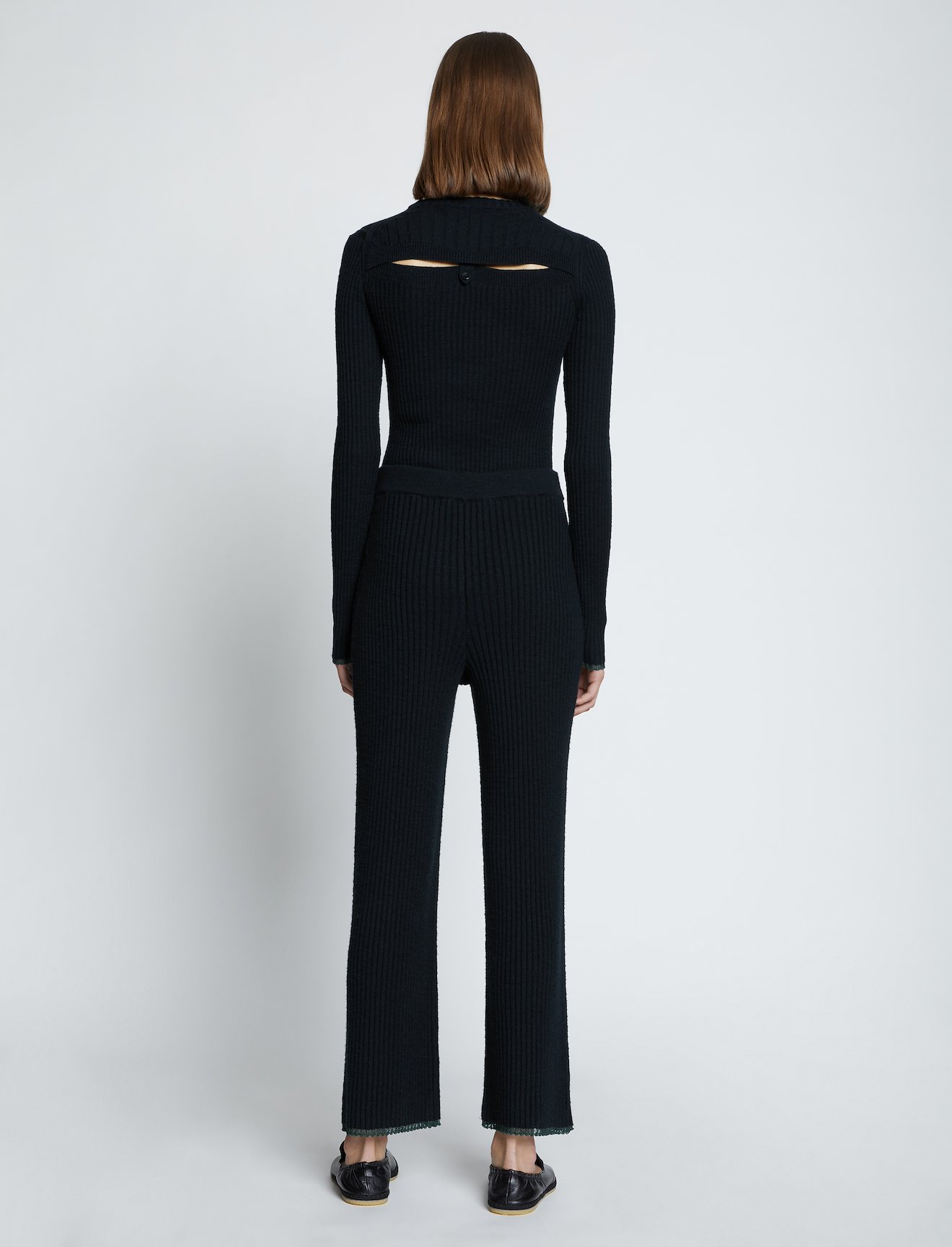 Fine Gauge Rib Knit Pants #2