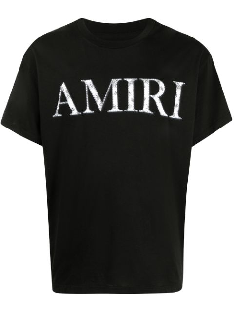 AMIRI Bandana logo-print Cotton T-shirt - Farfetch