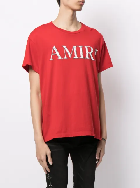 AMIRI Bandana logo-print Cotton T-shirt 