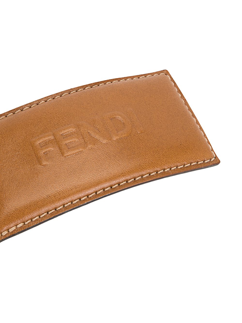 фото Fendi pre-owned заколка для волос с тисненым логотипом