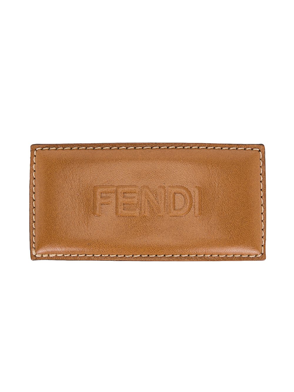 фото Fendi pre-owned заколка для волос с тисненым логотипом