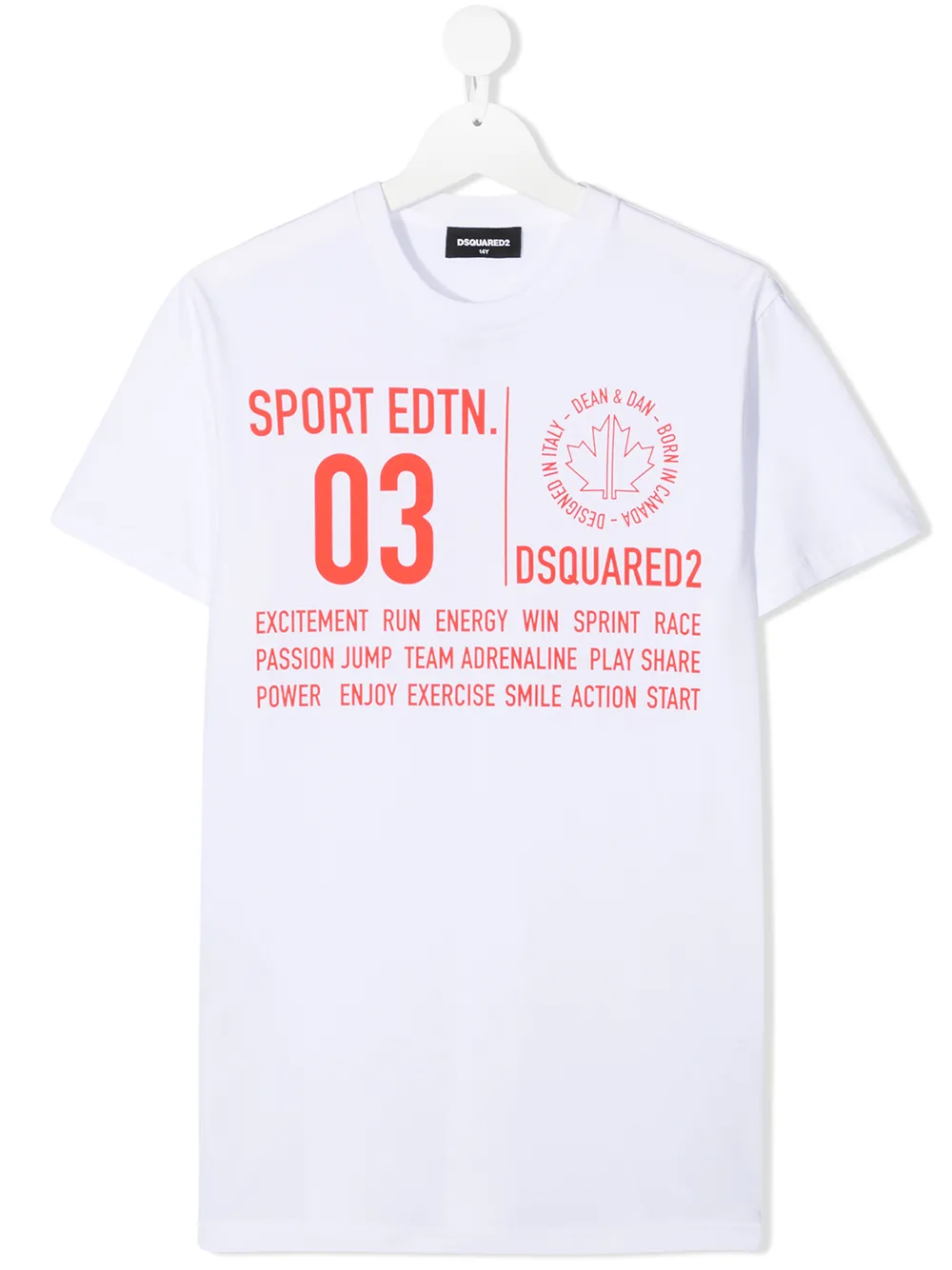 

Dsquared2 Kids TEEN slogan print T-shirt - White