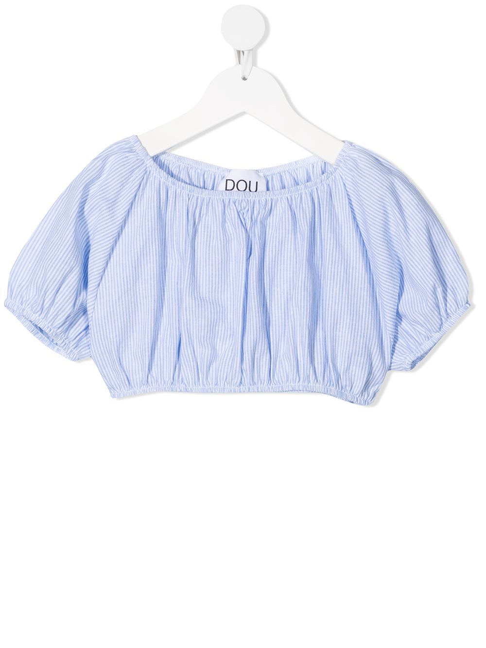 фото Douuod kids stripe-pattern cropped top