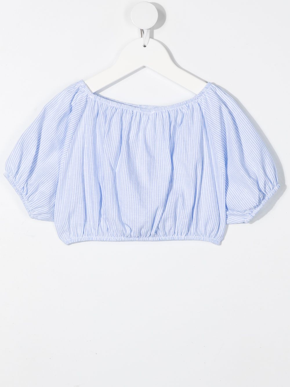 фото Douuod kids stripe-pattern cropped top