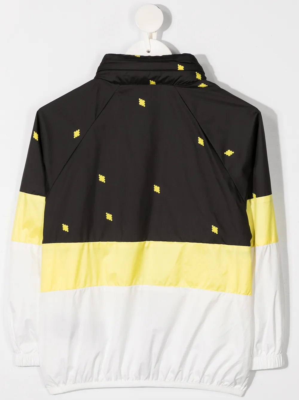 фото Marcelo burlon county of milan kids куртка в стиле колор-блок с капюшоном