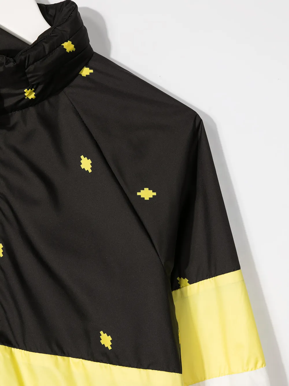 фото Marcelo burlon county of milan kids куртка в стиле колор-блок с капюшоном