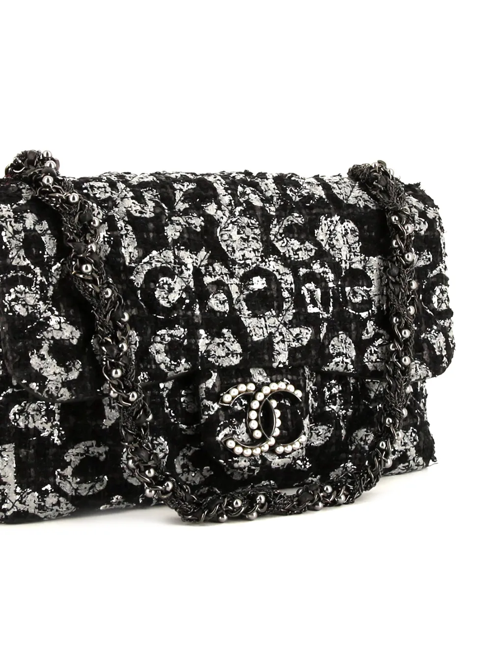 фото Chanel pre-owned сумка на плечо double flap 2016-го года с принтом coco