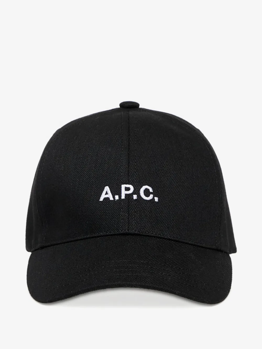 A.P.C. embroidered-logo cotton baseball cap | Black | Image 1