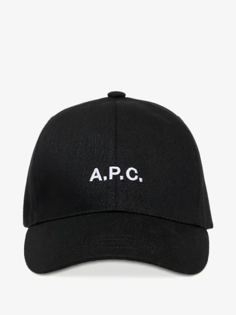 A.P.C. embroidered-logo cotton baseball cap 