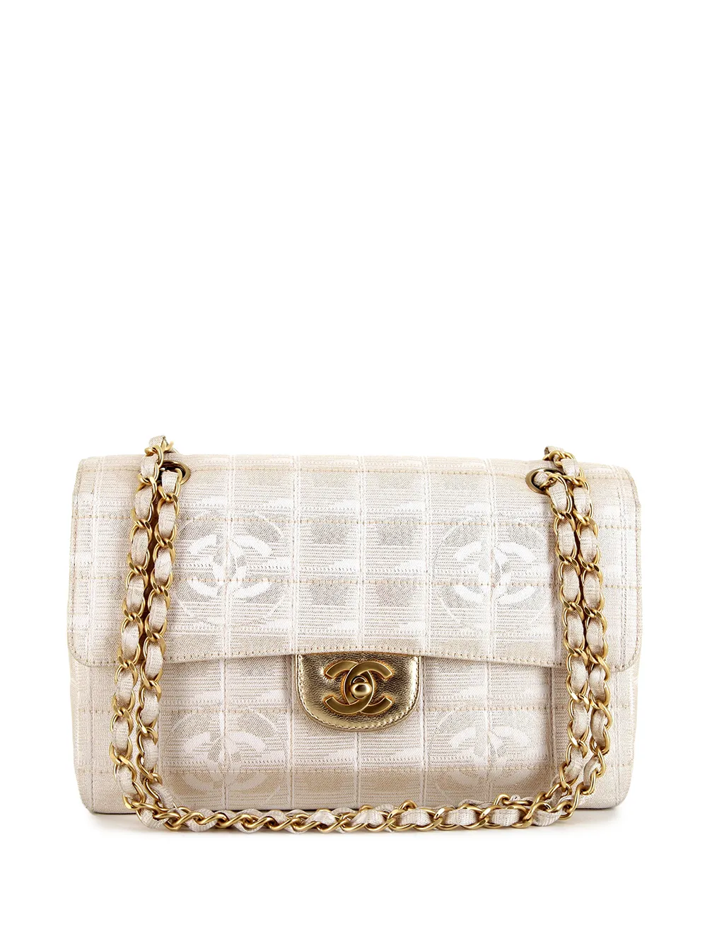 фото Chanel pre-owned сумка на плечо timeless choco bar 2002-го года