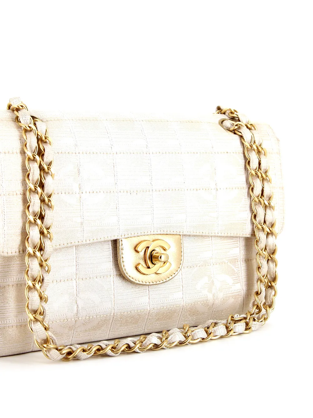 фото Chanel pre-owned сумка на плечо timeless choco bar 2002-го года