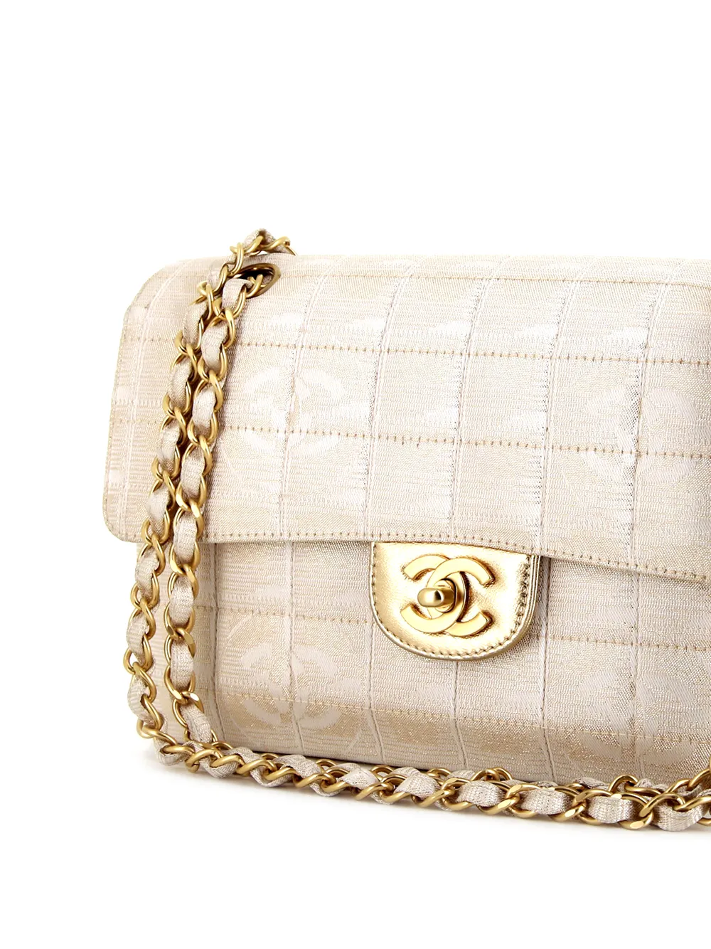 фото Chanel pre-owned сумка на плечо timeless choco bar 2002-го года