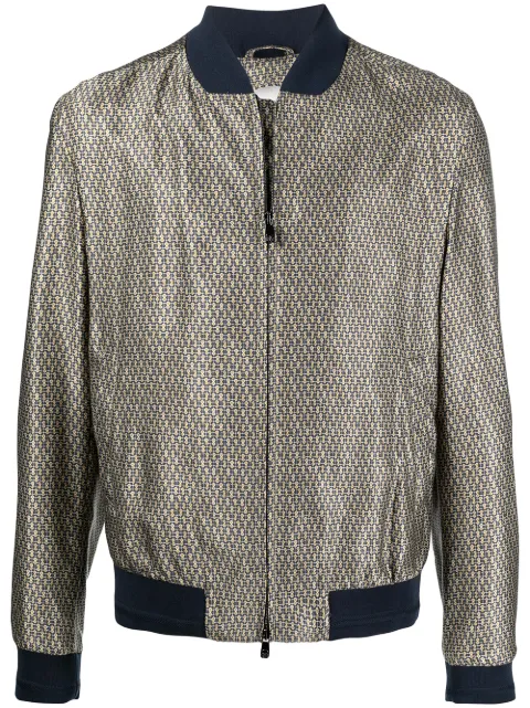 Corneliani جاكيت بومبر بطبعة صغيرة