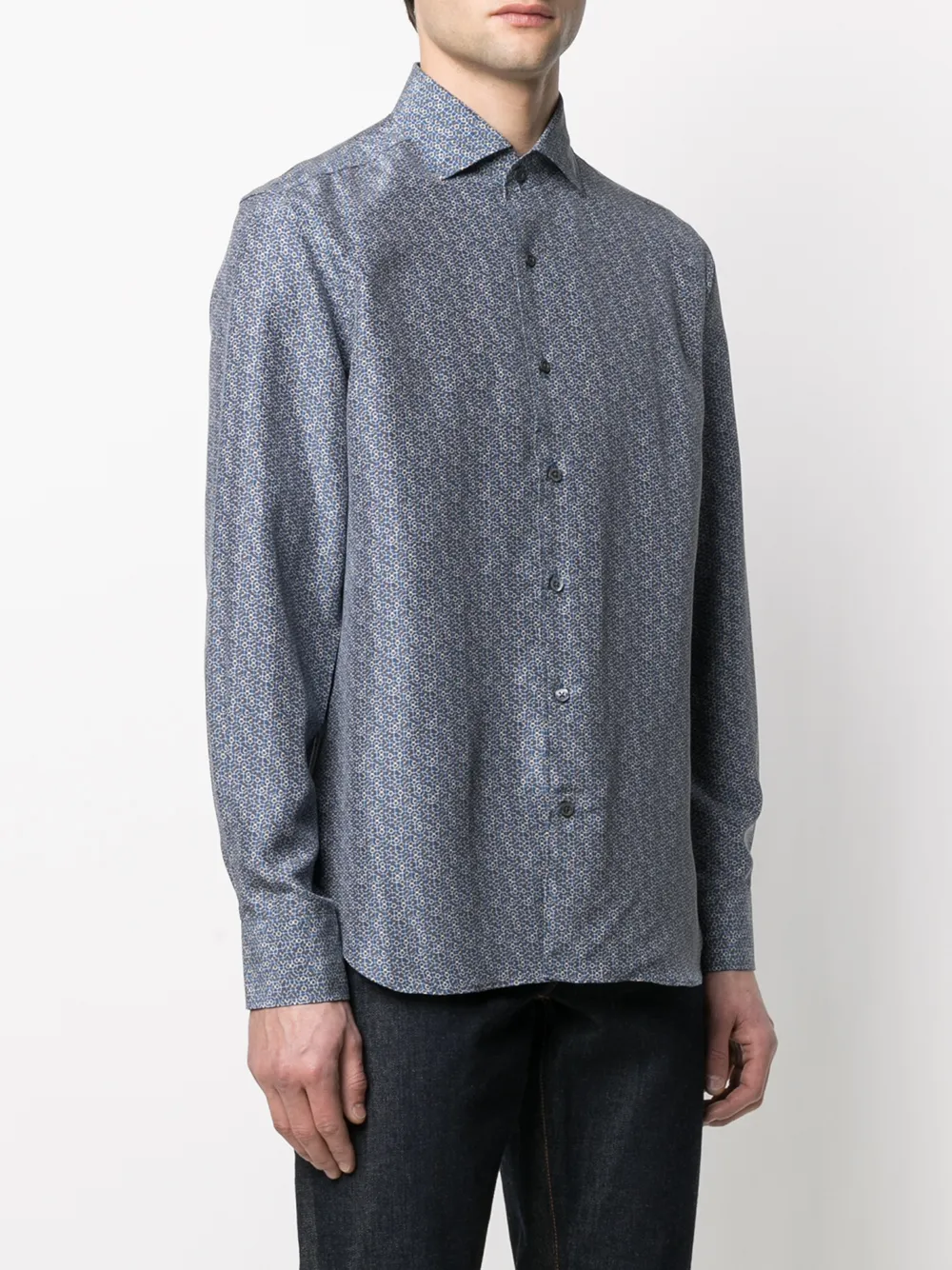 фото Corneliani рубашка с геометричным принтом
