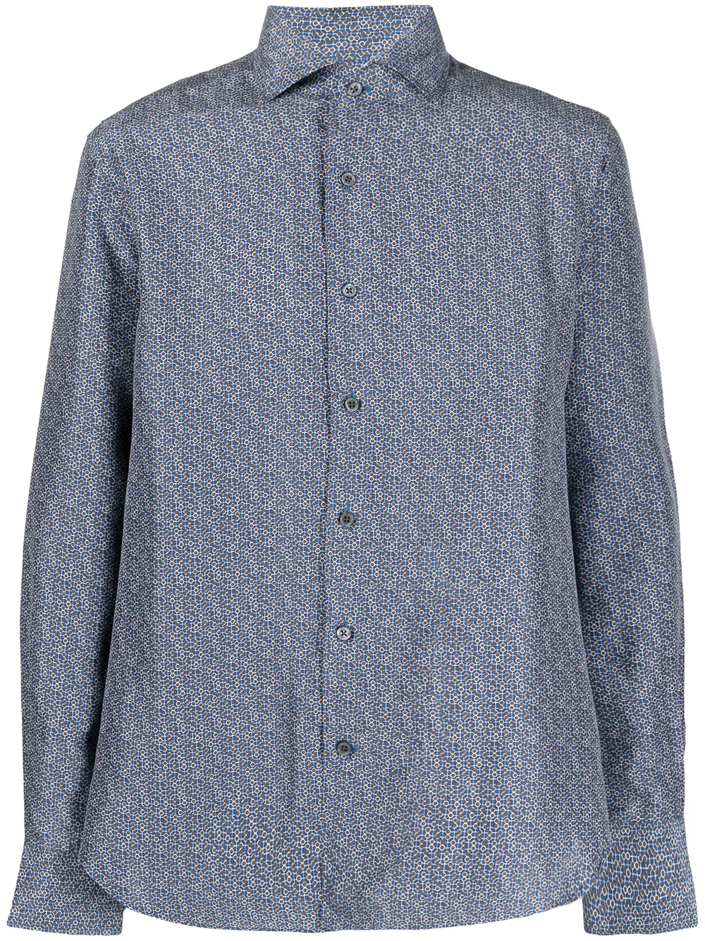 фото Corneliani рубашка с геометричным принтом