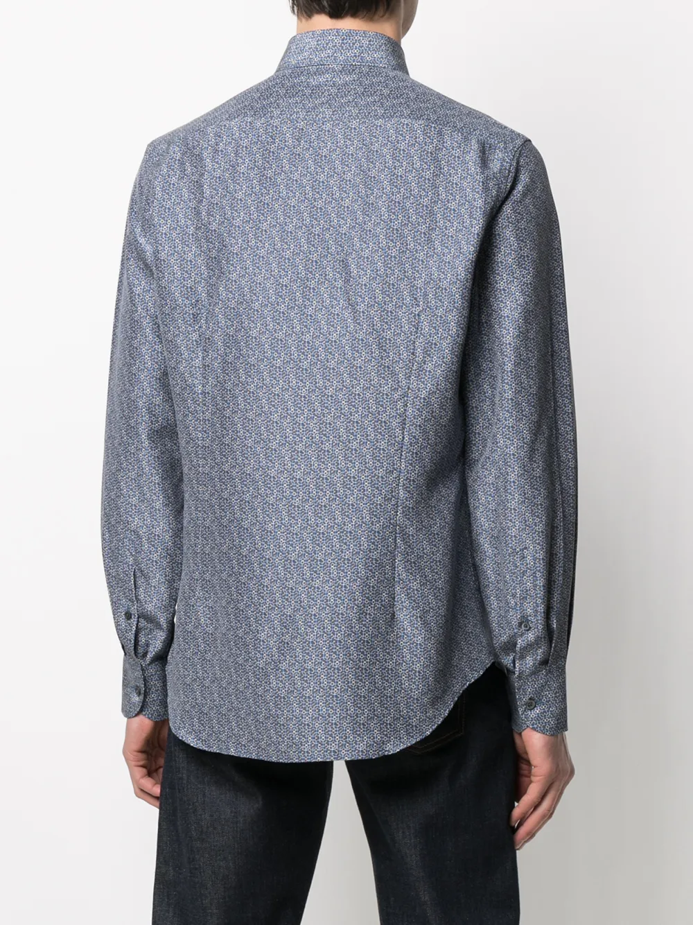 фото Corneliani рубашка с геометричным принтом