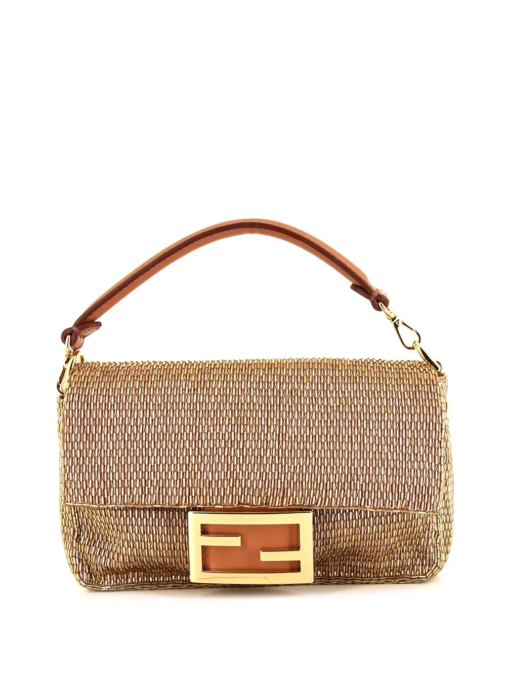 фото Fendi pre-owned сумка mini baguette с ручками и ремешком