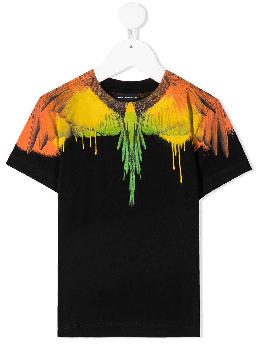 фото Marcelo burlon county of milan kids футболка с принтом wings