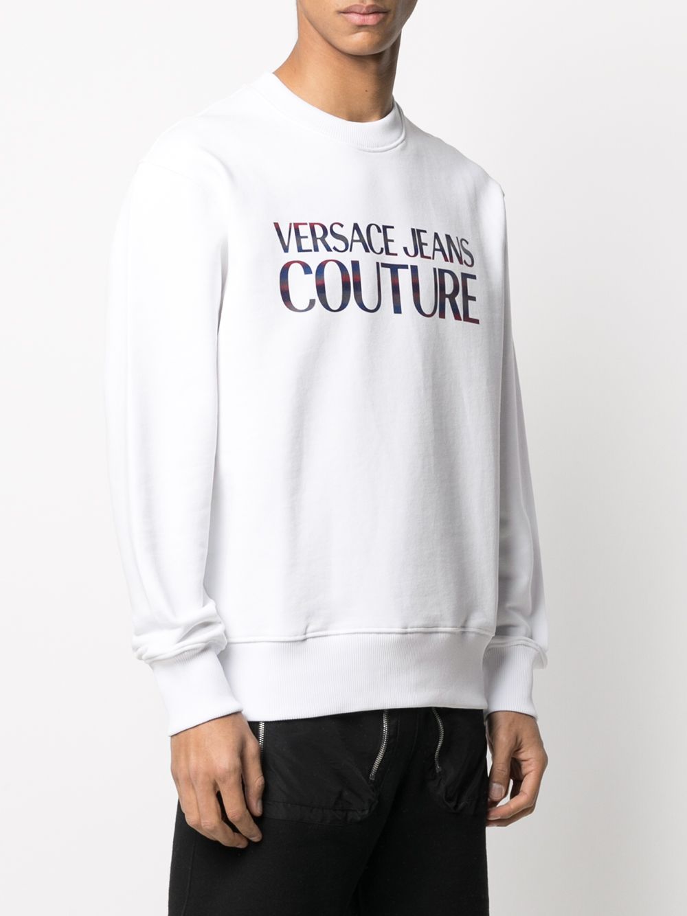 Versace Jeans Couture Logo Printed Sweatshirt - Farfetch