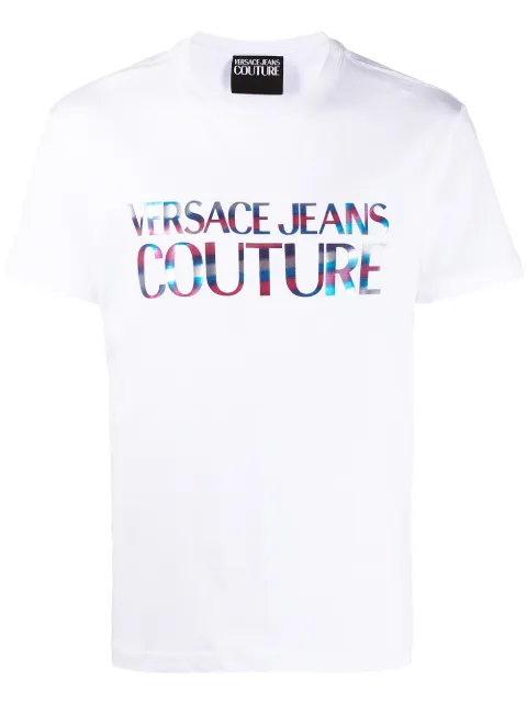 Versace Jeans Couture playera con logo de arcoíris