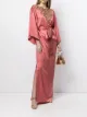 Image 2 of Marchesa x Ramadan embellished belt-waist side-slit dress